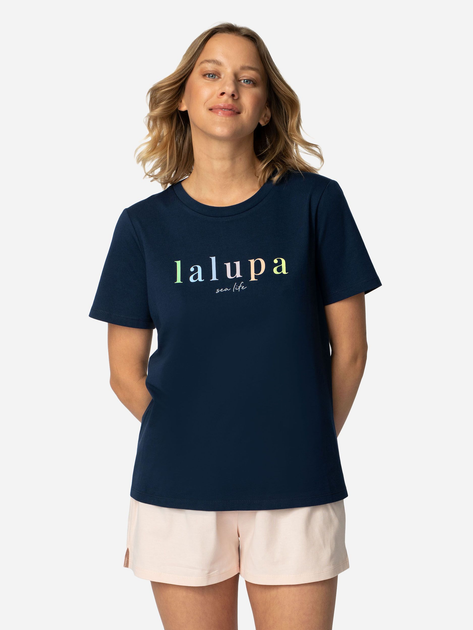 Піжамна футболка LaLupa LA109 1223038 XL Navy Blue (5903887675581) - зображення 1