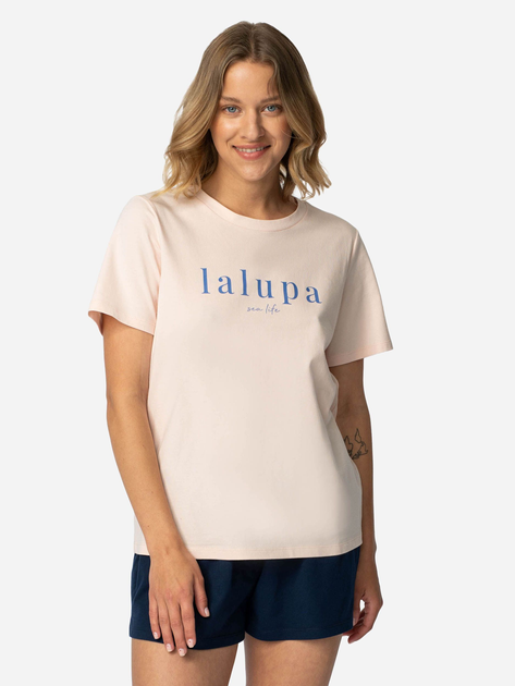 Koszulka od piżamy LaLupa LA109 1223039 2XL Brzoskwiniowa (5903887675642) - obraz 1