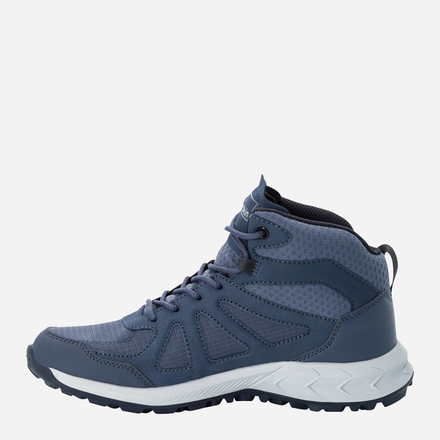 Жіночі черевики низькі для туризму Jack Wolfskin Woodland 2 Texapore Mid W 4051331-1388 41 (7.5UK) 25.9 см Graphite (4064993716337) - зображення 3