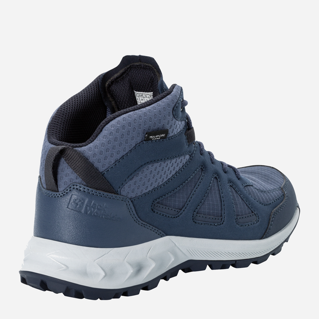 Жіночі черевики низькі для туризму Jack Wolfskin Woodland 2 Texapore Mid W 4051331-1388 43 (9UK) 27.2 см Graphite (4064993716368) - зображення 4
