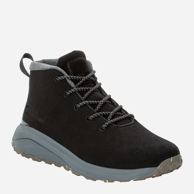 Жіночі черевики низькі Jack Wolfskin Campfire Wool Mid W 4059951-6350 39.5 (6UK) 24.6 см Чорні (4064993918571) - зображення 2