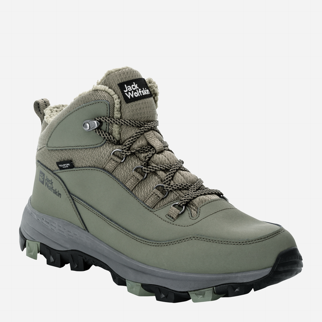 Zimowe buty trekkingowe męskie niskie Jack Wolfskin Everquest Texapore Mid M 4053611-4550 44 (9.5UK) 27.2 cm Oliwkowe (4064993836585) - obraz 2