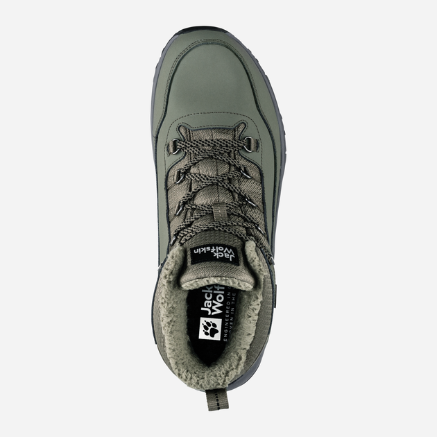 Zimowe buty trekkingowe męskie niskie Jack Wolfskin Everquest Texapore Mid M 4053611-4550 42.5 (8.5UK) 26.3 cm Oliwkowe (4064993836561) - obraz 5