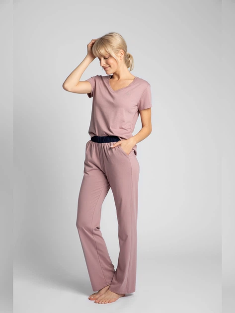 Піжамні штани жіночі LaLupa LA016 381199 M Пудрові (5903887607940) - зображення 3