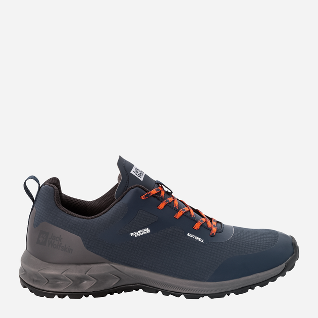 Чоловічі кросівки для треккінгу Jack Wolfskin Woodland Shell Texapore Low M 4054041-1010 42 (8UK) 25.9 см Темно-сині (4064993491494) - зображення 1