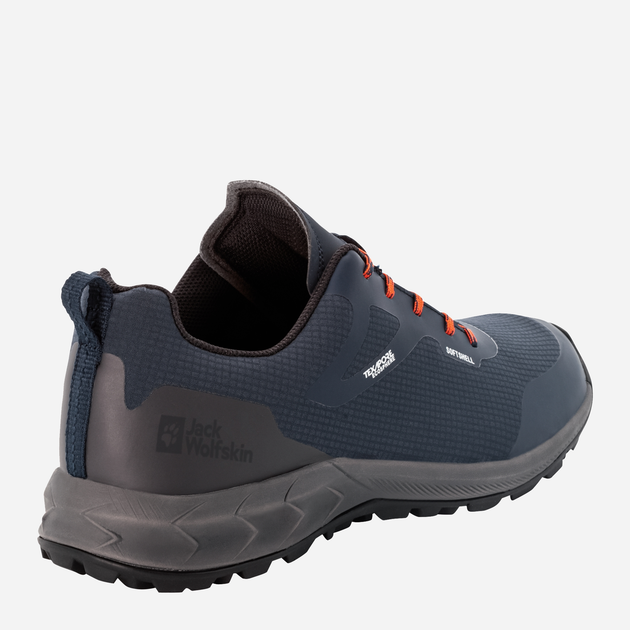 Buty trekkingowe męskie z membraną Jack Wolfskin Woodland Shell Texapore Low M 4054041-1010 41 (7.5UK) 25.5 cm Ciemnogranatowe (4064993491487) - obraz 4