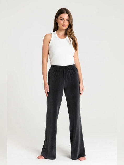 Spodnie od piżamy damskie LaLupa LA086 1104423 M Grafitowe (5903887649193) - obraz 3