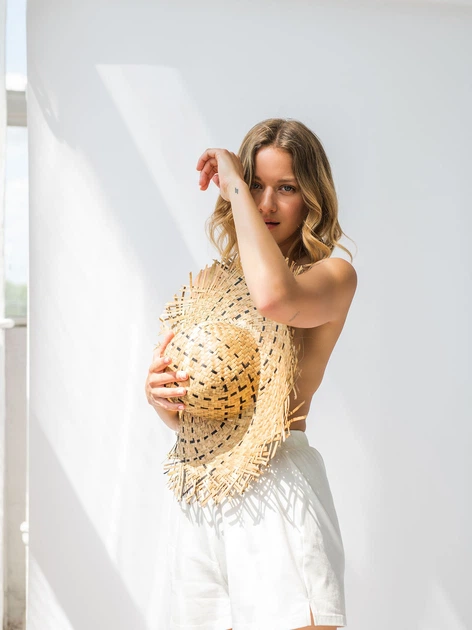 Szorty piżamowe damskie LaLupa LA110 1223041 M Ecru (5903887675710) - obraz 5