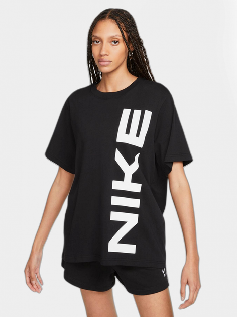 Футболка оверсайз длинная женская Nike Tee Nike Air FD2563-010 S Черный ...