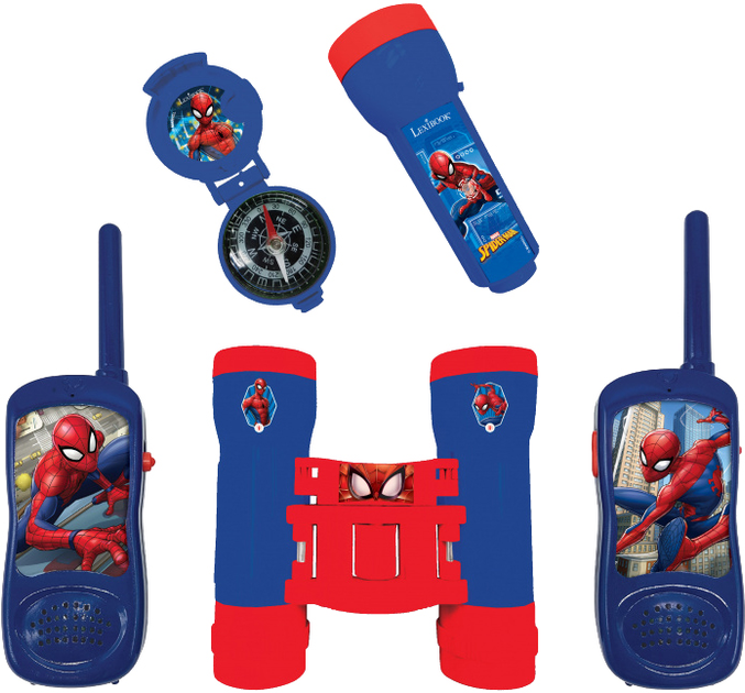 Zestaw Lexibook Spiderman walkie-talkie, lornetka, latarka (3380743084176) - obraz 1