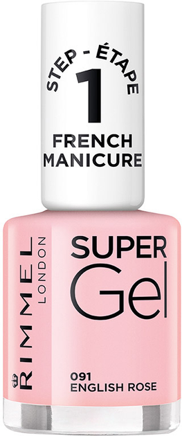 Лак для нігтів Rimmel London Super Gel French Manicure 091 English Rose 12 мл (30121553) - зображення 1