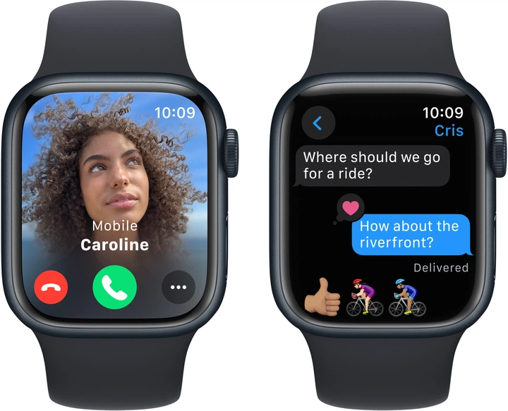 Смарт-годинник Apple Watch Series 9 GPS 41mm Midnight Aluminium Case with Midnight Sport Band - S/M (MR8W3) - зображення 6