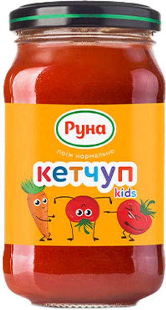 Упаковка кетчупа Руна Нежный для детей 230 г х 6 шт (4820267040290 ...