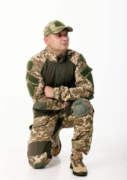 Военная тактическая форма Пиксель с наколенниками, летняя военная форма ЗСУ рип стоп, летний армейский костюм ВСУ 48 - изображение 2