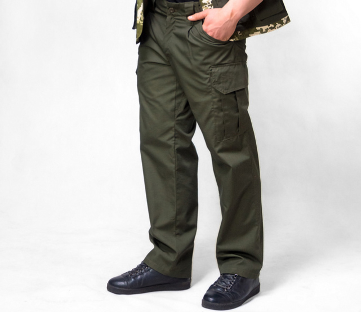 Тактичні штани Проспероус ВП Rip-stop з підкладкою 65%/35% 64/66,5/6 Олива - зображення 1