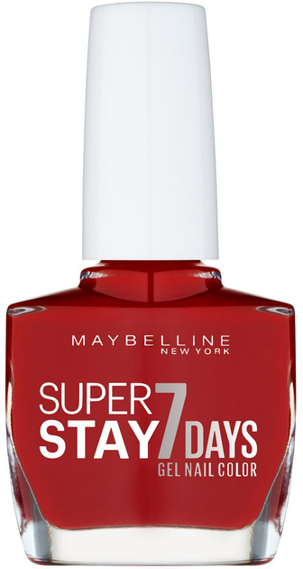 Lakier do paznokci Maybelline New York Superstay 7 days Gel Nail Color 006 Deep Red 10 ml (3600530124848) - obraz 1