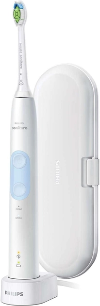 Електрична зубна щітка Philips Sonicare ProtectiveClean 4500 HX6839/28 White/Light Blue - зображення 1