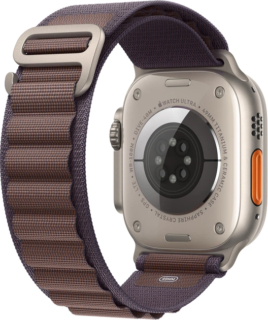 Смарт-годинник Apple Watch Ultra 2 GPS + Cellular 49mm Titanium Case with Indigo Alpine Loop - Small (MRER3) - зображення 3