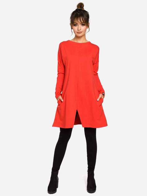 Sukienka tunika damska BeWear B042 86909 2XL-3XL Czerwona (5902041192063) - obraz 3
