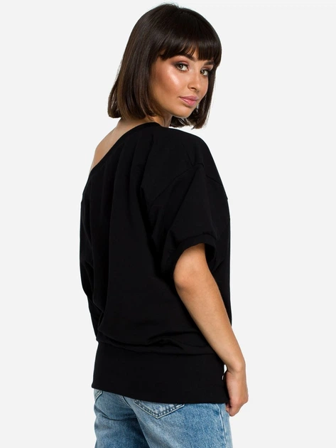 Bluza damska bez kaptura BeWear B079 87050 2XL-3XL Czarna (5903068415784) - obraz 2