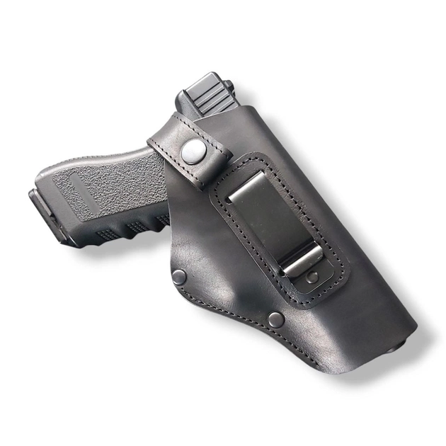 Кобура для Glock 17 поясна для прихованого носіння чорна (GL002) - зображення 1