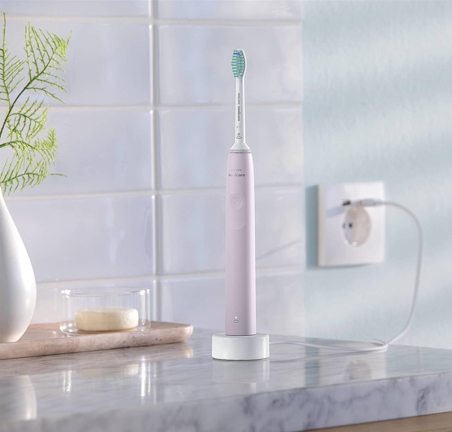 Електрична зубна щітка Philips Series 3100 Sonicare HX3673/11 Рожева - зображення 11