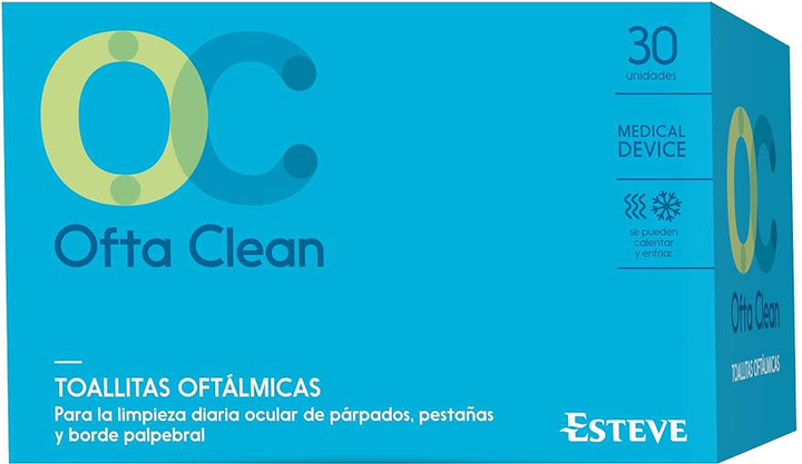 Косметичні вологі серветки Esteve Oftaclean Single Use Wipes 30 шт (8470001695833) - зображення 1