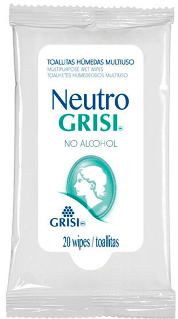 Kosmetyczne chusteczki nawilżane Grisi Aloe Vera Multipurpose Wipes 20 szt (7501022109632) - obraz 1