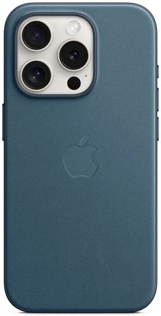 Панель Apple MagSafe FineWoven Case для Apple iPhone 15 Pro Pacific Blue (MT4Q3) - зображення 3