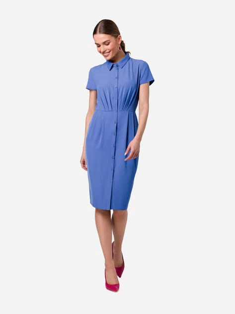 Sukienka koszulowa damska Stylove S335 1423636 S Niebieska (5905563702789) - obraz 3