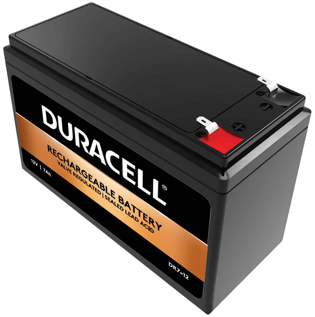 Аккумуляторная батарея Duracell | 12V 7Ah | F1 | AGM мультигель (DR7-12 ...