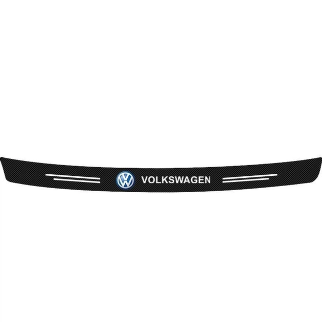 Наклейка на задний бампер карбоновая округленная Volkswagen все модели ...