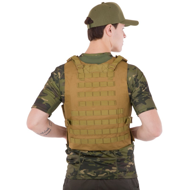Разгрузочный жилет универсальный на 4 кармана Military Rangers ZK-5516 Цвет: Хаки - изображение 2