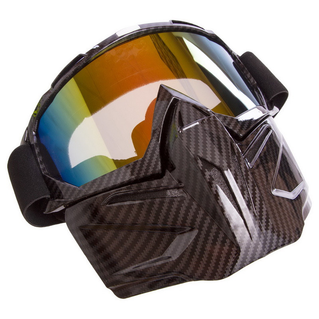 Тактична захисна маска-трансформер SP-Sport 307 чорний - зображення 1