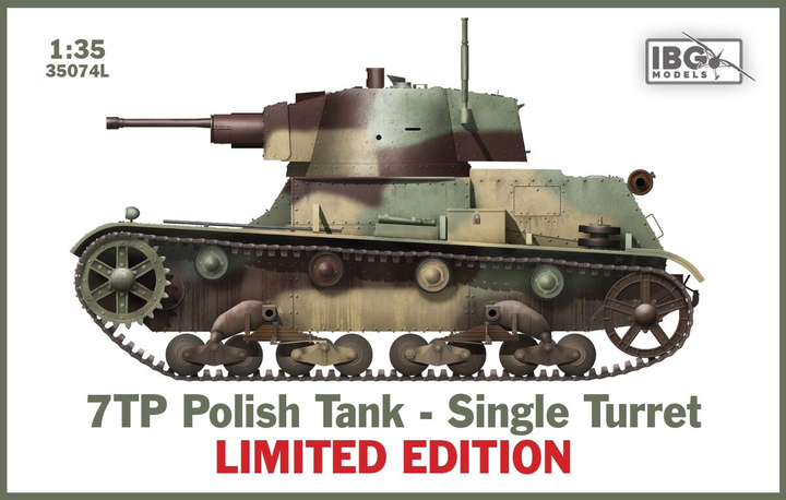 Model plastikowy IBG 7TP Polish Tank Single Turret (5907747901766) - obraz 1