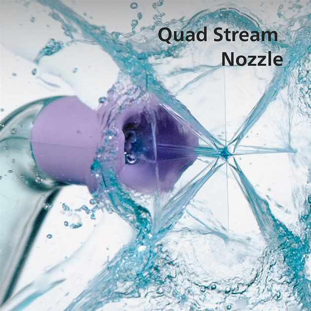 Zestaw końcówek do irygatora doustnego Philips Sonicare F3 Quad Stream nozzle HX3062/00 (2 szt.) - obraz 4