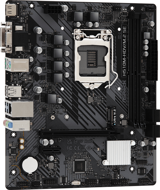 Материнская плата ASRock H510M-HDV/M.2 SE (s1200, Intel H470, PCI-Ex16 ...
