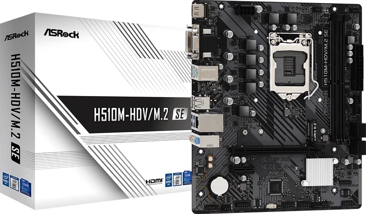 Płyta główna ASRock H510M-HDV/M.2 SE (s1200, Intel H470, PCI-Ex16) (4710483943126) - obraz 5