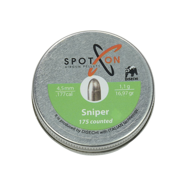 Пули свинцовые Spoton Sniper 1,10 г 175 шт - изображение 1