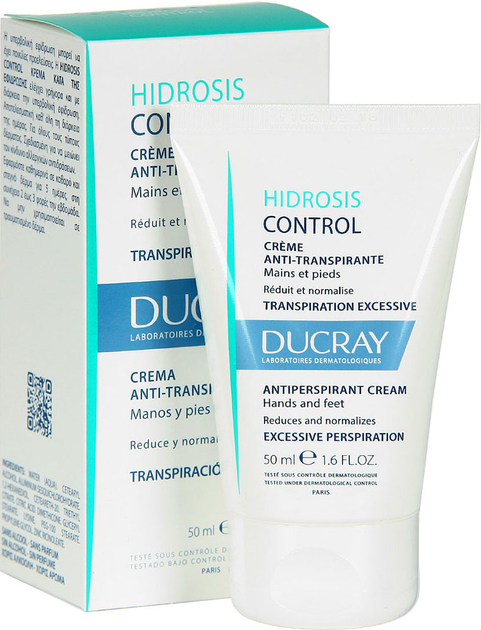 Крем-дезодорант Ducray Hidrosis Control для рук і ніг 50 мл (3282770108460) - зображення 1