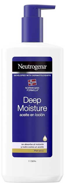 Лосьйон для тіла Neutrogena Deep Moisturizing Lotion Oil 400 мл (3574661456713) - зображення 1