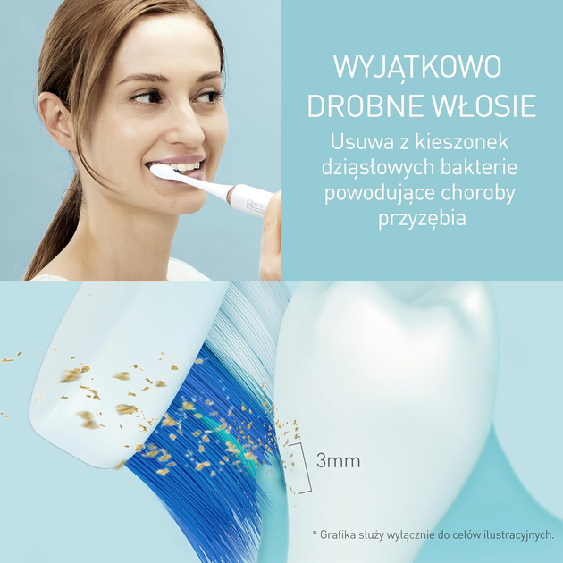 Soniczna szczoteczka do zębów Panasonic EW-DC12-W503 Biała - obraz 5