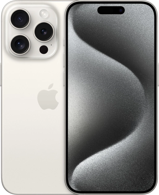 Smartfon Apple iPhone 15 Pro 1TB White Titanium (MTVD3) - obraz 1