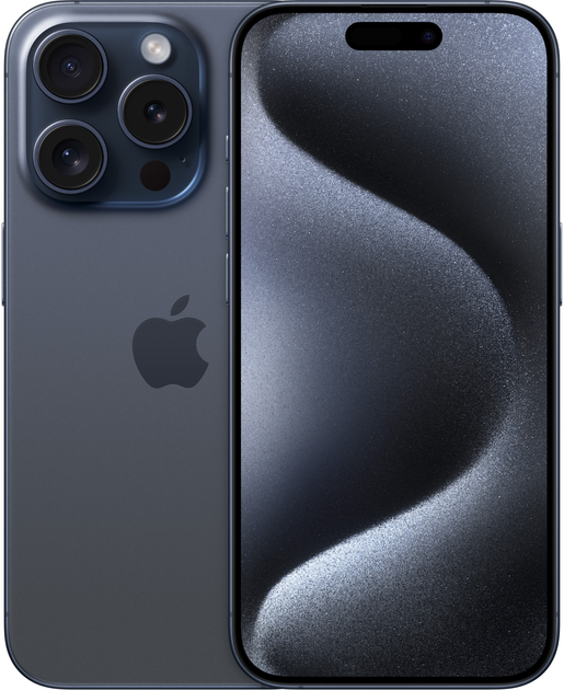Smartfon Apple iPhone 15 Pro 256GB Blue Titanium (MTV63) - obraz 1