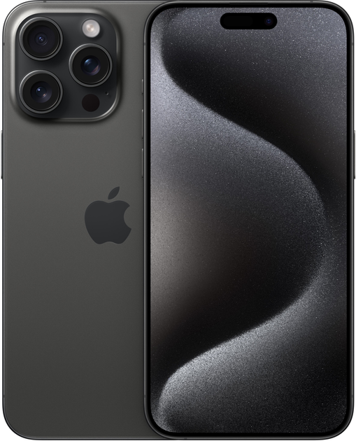 Smartfon Apple iPhone 15 Pro Max 512GB Black Titanium (MU7C3) - obraz 1