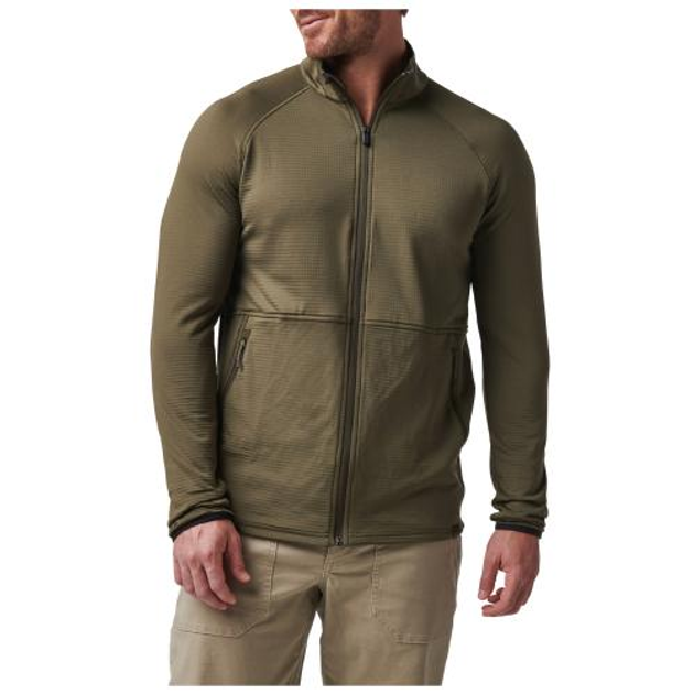 Куртка флісова 5.11 Tactical Stratos Full Zip Ranger Green M - зображення 1