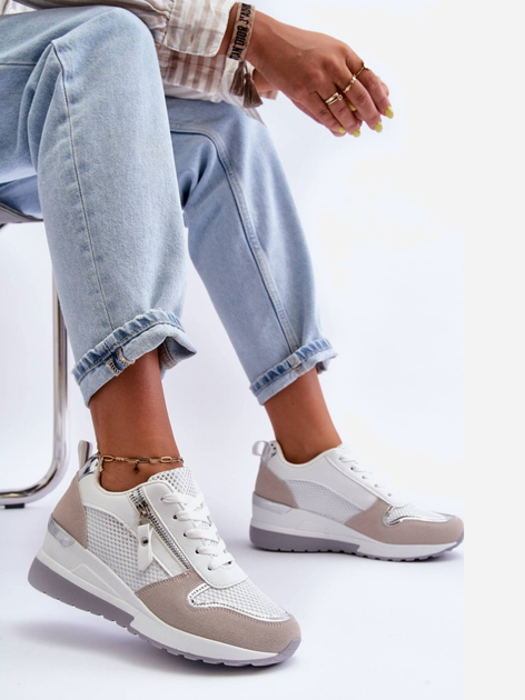 Sneakersy damskie na koturnie Sivan 37 Wielokolorowe (5905677658613) - obraz 7