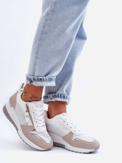 Sneakersy damskie na koturnie Sivan 38 Wielokolorowe (5905677658620) - obraz 5