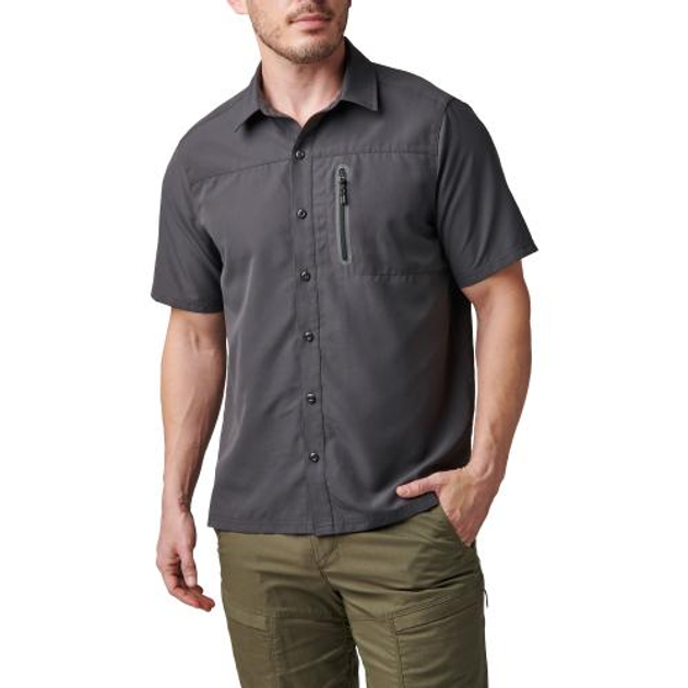 Сорочка тактична 5.11 Tactical Marksman Utility Short Sleeve Shirt Volcanic M - зображення 1