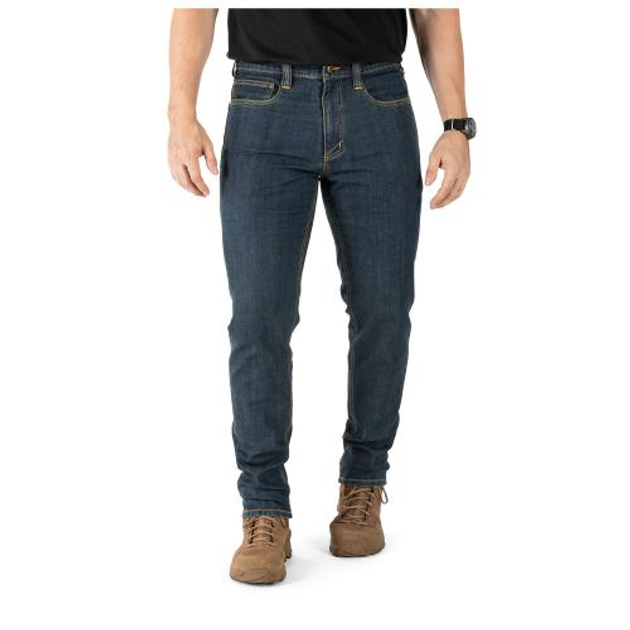 Тактичні джинсові штани 5.11 Defender-Flex Slim Jean TW INDIGO 40-30 - зображення 1